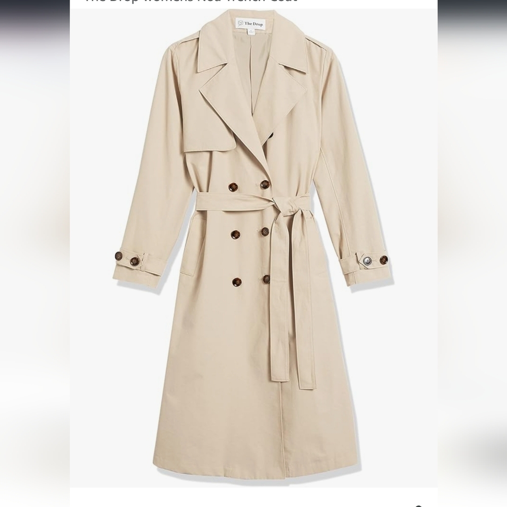 Elegant Cream Trench Coat